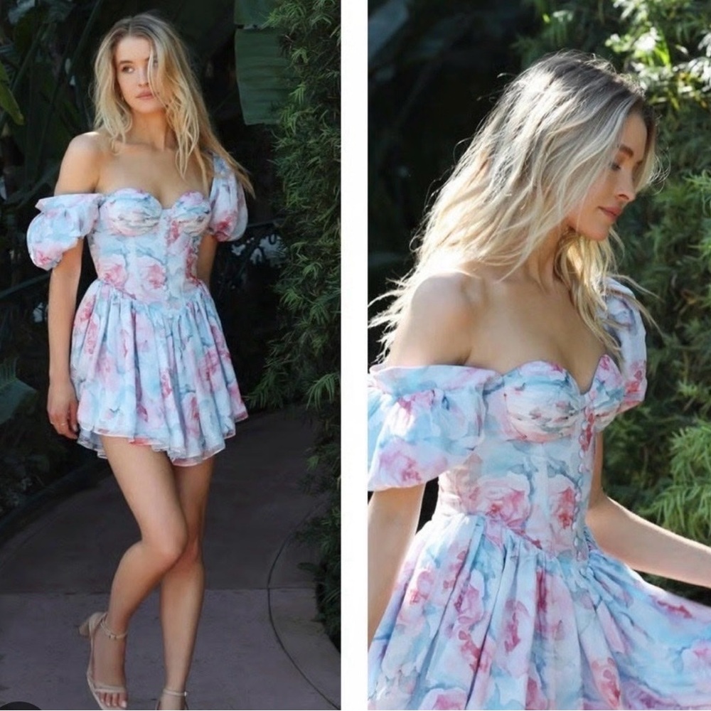 Floral Off-Shoulder Dress